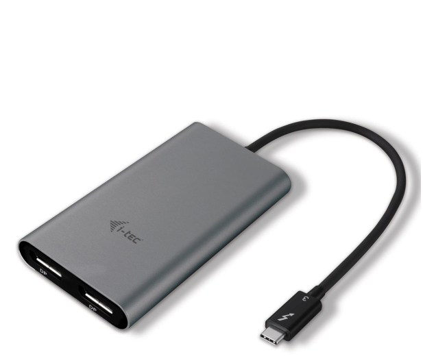 i-tec Adapter Thunderbolt Dual Display Port 2x 4K/60Hz 1x 5K/60Hz - 518364 - zdjęcie